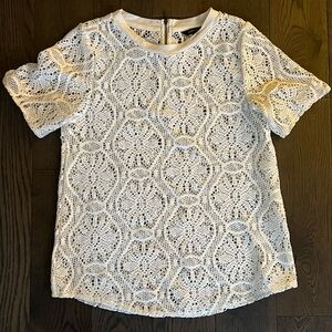Banana Republic Olive Crochet Top. Size Small!